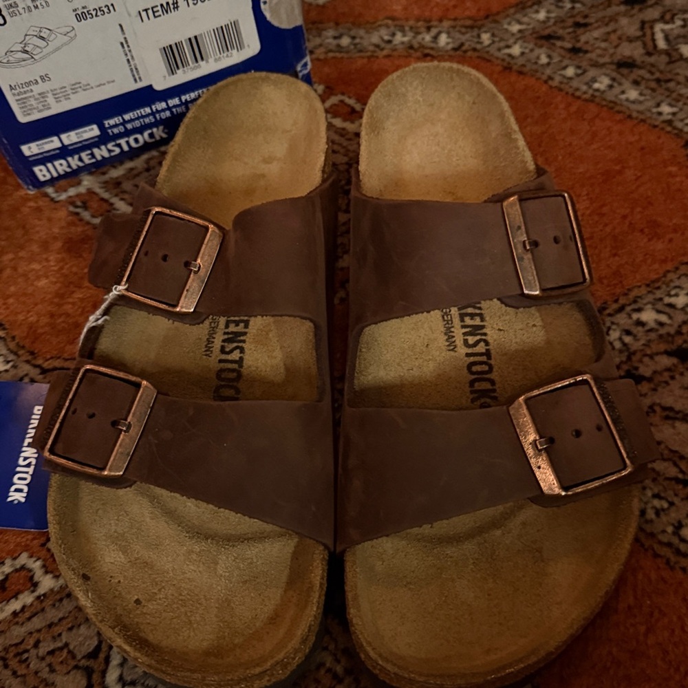 Birkenstock Arizona Oiled Leather Habana Size: 38 L7/M5 - Picture 3 of 6